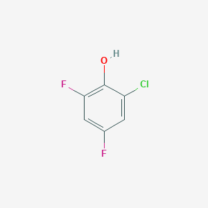 2-Chloro-4,6-difluorophenol chemical structure (CAS 2267-99-4)