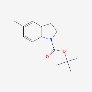 tert-Butyl 5-methylindoline-1-carboxylate chemical structure (CAS 226710-78-7)