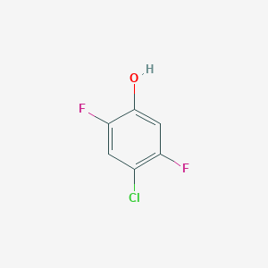 4-Chloro-2,5-difluorophenol chemical structure (CAS 2268-02-2)