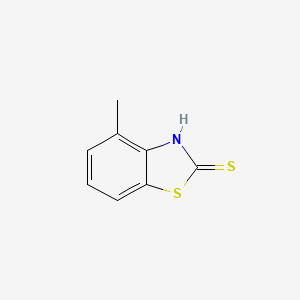 4-Methylbenzo[d]thiazole-2(3H)-thione chemical structure (CAS 2268-77-1)