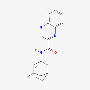 N-(Adamantan-1-yl)quinoxaline-2-carboxamide chemical structure (CAS 226878-01-9)
