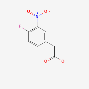 Methyl 2-(4-fluoro-3-nitrophenyl)acetate chemical structure (CAS 226888-37-5)