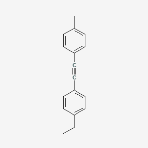1-Ethyl-4-(p-tolylethynyl)benzene chemical structure (CAS 22692-80-4)