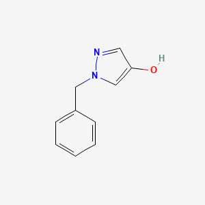 1-Benzyl-1H-pyrazol-4-ol chemical structure (CAS 226989-35-1)