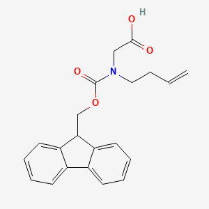 N-(((9H-Fluoren-9-yl)methoxy)carbonyl)-N-(but-3-en-1-yl)glycine chemical structure (CAS 227006-55-5)