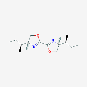 (4R,4'R)-4,4'-Di((S)-sec-butyl)-4,4',5,5'-tetrahydro-2,2'-bioxazole chemical structure (CAS 2270178-41-9)