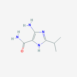 5-Amino-2-isopropyl-1H-imidazole-4-carboxamide chemical structure (CAS 227078-19-5)