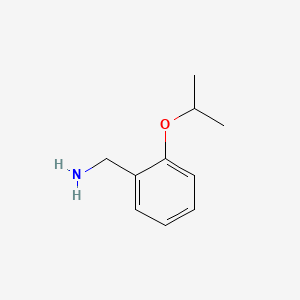 (2-Isopropoxyphenyl)methanamine chemical structure (CAS 227199-51-1)