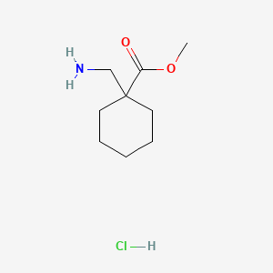 Methyl 1-(aminomethyl)cyclohexanecarboxylate hydrochloride chemical structure (CAS 227203-36-3)