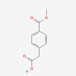 2-(4-(Methoxycarbonyl)phenyl)acetic acid chemical structure (CAS 22744-12-3)