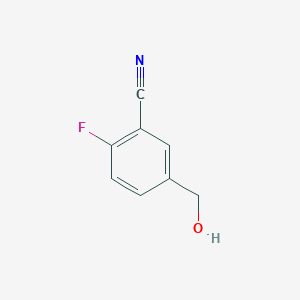 2-Fluoro-5-(hydroxymethyl)benzonitrile chemical structure (CAS 227609-85-0)