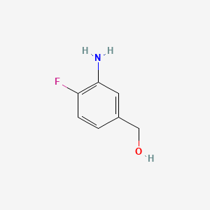 (3-Amino-4-fluorophenyl)methanol chemical structure (CAS 227609-86-1)
