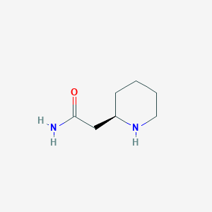 (R)-2-(Piperidin-2-yl)acetamide chemical structure (CAS 2276544-40-0)