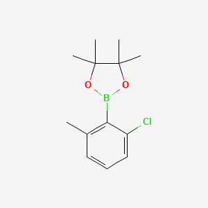 2-(2-Chloro-6-methylphenyl)-4,4,5,5-tetramethyl-1,3,2-dioxaborolane chemical structure (CAS 2276722-27-9)