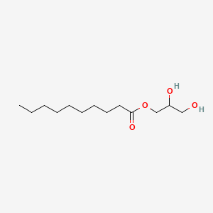 2,3-Dihydroxypropyl decanoate chemical structure (CAS 2277-23-8)