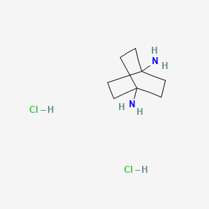 Bicyclo[2.2.2]octane-1,4-diamine dihydrochloride chemical structure (CAS 2277-93-2)