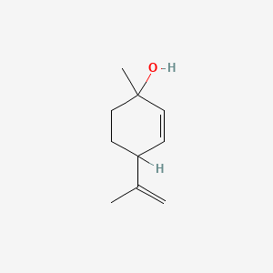 1-Methyl-4-(prop-1-en-2-yl)cyclohex-2-enol chemical structure (CAS 22771-44-4)