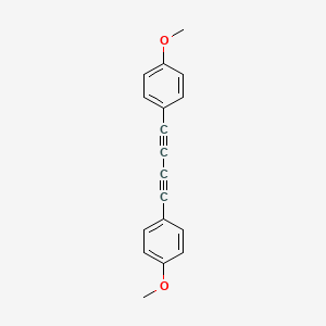 1,4-Bis(4-methoxyphenyl)buta-1,3-diyne chemical structure (CAS 22779-05-1)