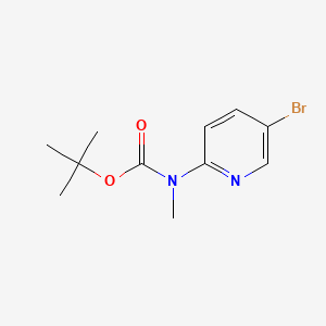 tert-Butyl (5-bromopyridin-2-yl)(methyl)carbamate chemical structure (CAS 227939-01-7)