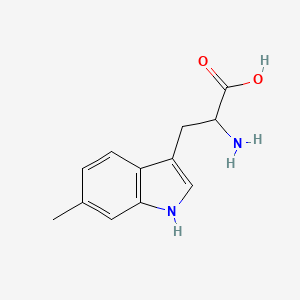 2-Amino-3-(6-methyl-1H-indol-3-yl)propanoic acid chemical structure (CAS 2280-85-5)