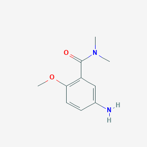 5-Amino-2-methoxy-N,N-dimethylbenzamide chemical structure (CAS 22802-73-9)