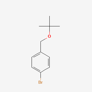 1-Bromo-4-(tert-butoxymethyl)benzene chemical structure (CAS 22807-80-3)