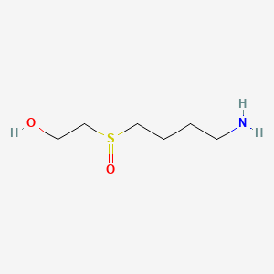 2-((4-Aminobutyl)sulfinyl)ethan-1-ol chemical structure (CAS 2280740-30-7)