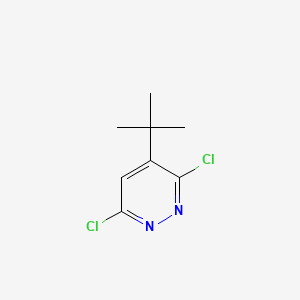 4-tert-Butyl-3,6-dichloropyridazine chemical structure (CAS 22808-29-3)
