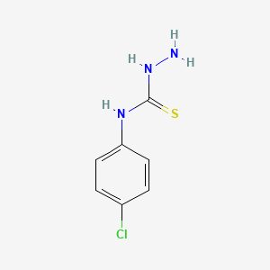 N-(4-Chlorophenyl)hydrazinecarbothioamide chemical structure (CAS 22814-92-2)