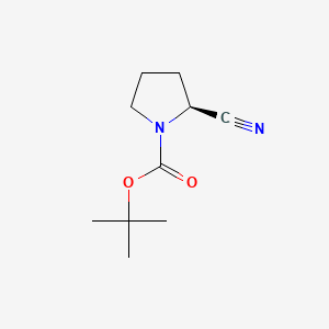 (S)-tert-Butyl 2-cyanopyrrolidine-1-carboxylate chemical structure (CAS 228244-04-0)