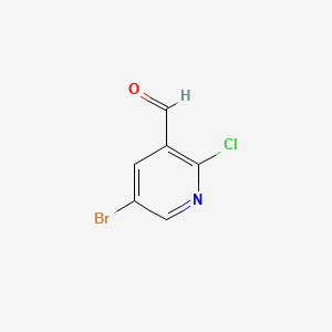 5-Bromo-2-chloronicotinaldehyde chemical structure (CAS 228251-24-9)