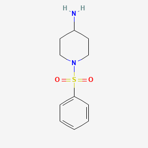 1-(Phenylsulfonyl)piperidin-4-amine chemical structure (CAS 228259-70-9)