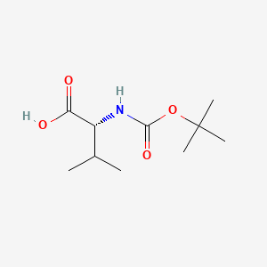 Boc-D-Val-OH chemical structure (CAS 22838-58-0)