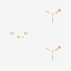 cis-Dichlorobis(dimethyl sulfoxide)platinum(II) chemical structure (CAS 22840-91-1)