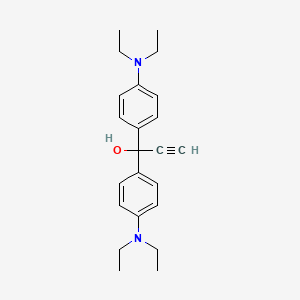 1,1-Bis(4-(diethylamino)phenyl)prop-2-yn-1-ol chemical structure (CAS 228415-25-6)