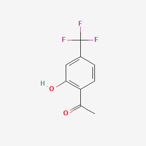 1-(2-Hydroxy-4-(trifluoromethyl)phenyl)ethanone chemical structure (CAS 228572-69-8)