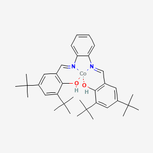 (SP-4-2)-[[2,2'-[1,2-Phenylenebis[(nitrilo-κN)methylidyne]]bis[4,6-bis(1,1-dimethylethyl)phenolato-κO]](2-)]cobalt chemical structure (CAS 228577-80-8)