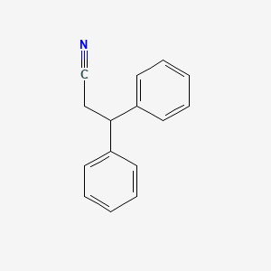 3,3-Diphenylpropanenitrile chemical structure (CAS 2286-54-6)