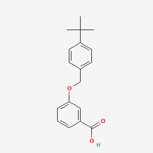 3-((4-(tert-Butyl)benzyl)oxy)benzoic acid chemical structure (CAS 228707-95-7)