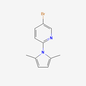 5-Bromo-2-(2,5-dimethyl-1H-pyrrol-1-yl)pyridine chemical structure (CAS 228710-82-5)