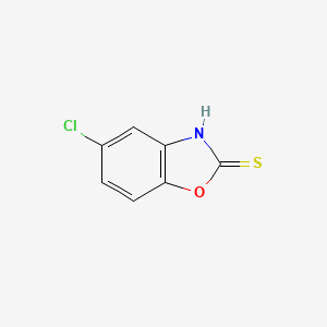 5-Chlorobenzo[d]oxazole-2(3H)-thione chemical structure (CAS 22876-19-3)