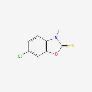 6-Chlorobenzo[d]oxazole-2(3H)-thione chemical structure (CAS 22876-20-6)