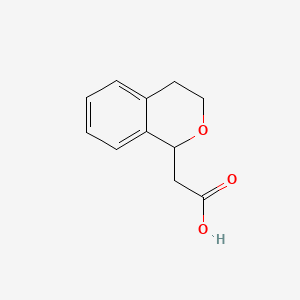 2-(Isochroman-1-yl)acetic acid chemical structure (CAS 22901-11-7)