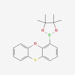 4,4,5,5-Tetramethyl-2-(phenoxathiin-4-yl)-1,3,2-dioxaborolane chemical structure (CAS 2290561-93-0)