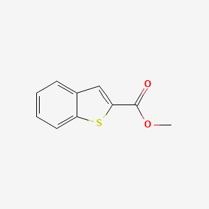 Methyl benzo[b]thiophene-2-carboxylate chemical structure (CAS 22913-24-2)