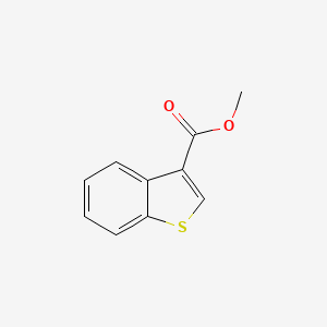 Methyl benzothiophene-3-carboxylate chemical structure (CAS 22913-25-3)