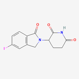 3-(5-Iodo-1-oxoisoindolin-2-yl)piperidine-2,6-dione chemical structure (CAS 2291364-01-5)