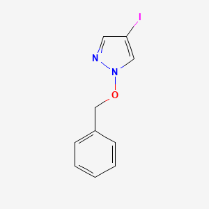 1-(Benzyloxy)-4-iodo-1H-pyrazole chemical structure (CAS 229171-07-7)