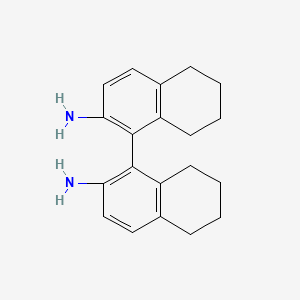 (1S)-5,5',6,6',7,7',8,8'-Octahydro-[1,1'-Binaphthalene]-2,2'-diamine chemical structure (CAS 229177-78-0)