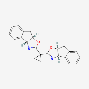 (3aR,3a'R,8aS,8a'S)-2,2'-(Cyclopropane-1,1-diyl)bis(8,8a-dihydro-3aH-indeno[1,2-d]oxazole) chemical structure (CAS 229184-98-9)